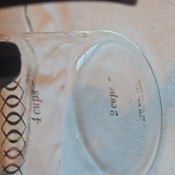 Corning Mid Century Coffee Carafe 4 Cup With Lid Vintage Clear Glass - Picture 2 of 4